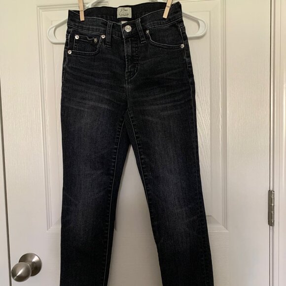 JCREW Toothpick 9" High Rise Skinny Ankle Jean/Denim Black Wash | Size 23 Petite - Picture 5 of 9